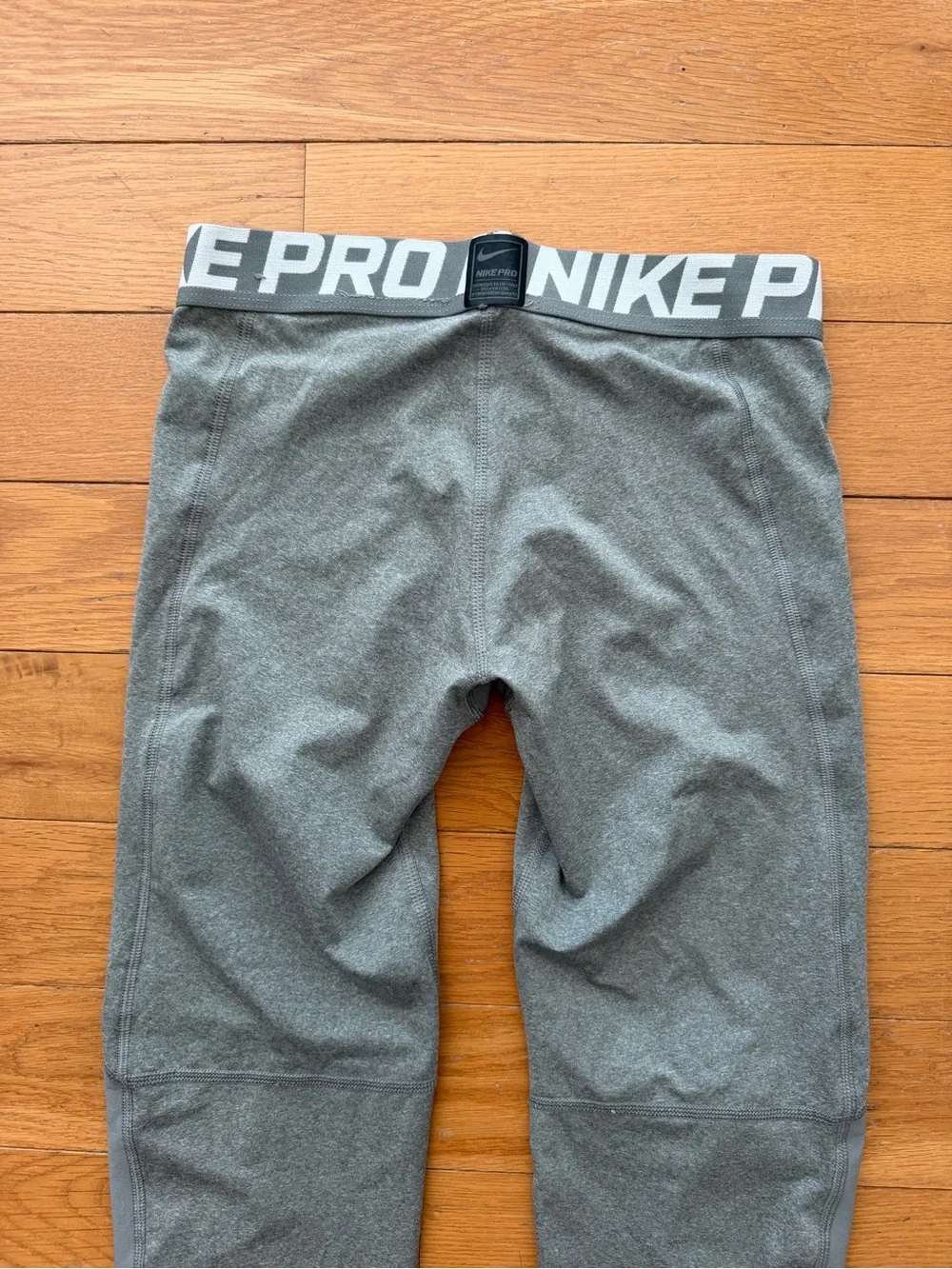 Nike Pro Boys Compression Gray Training Tights Size M